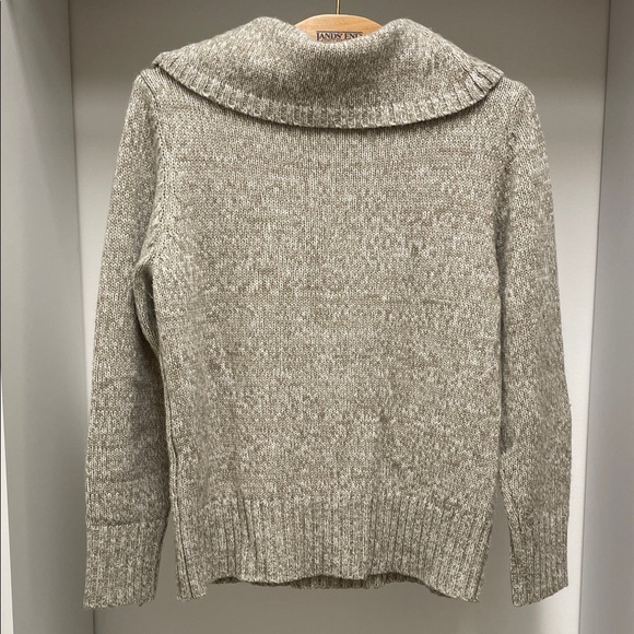 Appleseed's Heather Brown (Tan) Cowl Neck Sweater - Picture 3 of 8